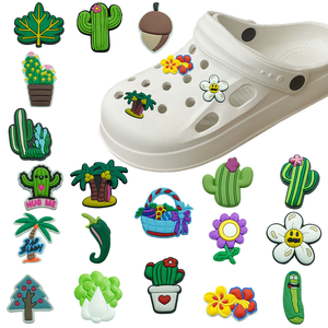 Cartoon Plant Sneakers Shoe Charms sandali con bottone originale per scarpe spille regalo per gli <span class=keywords><strong>amici</strong></span> - Product Image 1