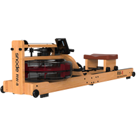 SNODE Rameur à Résistance Continue en Bois Massif Pliable pour Cardio en Intérieur, Équipement de Fitness pour Exercice Complet du Corps, Idéal pour la Maison
