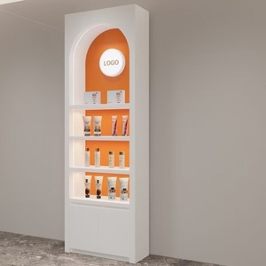 Vitrina de Exhibición de Cosméticos para Salón de Belleza de Alta Gama <span class=keywords><strong>EMMA</strong></span>, Pintada, Comercial, Moderna, Irregular, para Productos para el Cuidado de la Piel y Esmalte de Uñas - Product Image 2