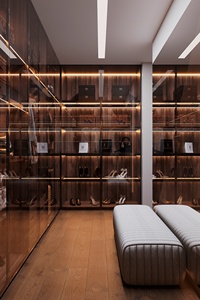 Modular Tùy Chỉnh Trượt Quần Áo Bằng Gỗ Thiết Kế Hiện Đại Sunmica Thiết Kế Cho Phòng Ngủ Tủ Quần Áo Tủ Quần Áo - Product Image 3