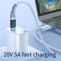 2M Câble USB C PD 100W LED Display Fast Charger kit 5A Quick Charge Computer Wire pour Macbook Pro iPhone15 iPad Pro Samsung
