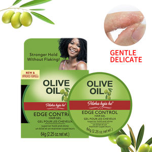 Hot Selling Olive Oil Produtos para o cabelo Styling Cera Cabelo Hidratante Durable Edge Control Ajuste <span class=keywords><strong>Gel</strong></span> Com Material Transparente - Product Image 1