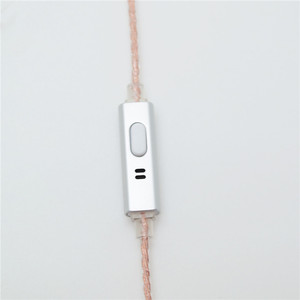 Single Crystal Copper Earphone <b>Cable</b> 1.2M With Microphone For iOS And Android Devices - Product Image 3