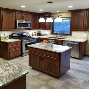 Cbmmart cao cấp sang trọng hiện đại tủ bếp thép không gỉ thiêu kết đá đảo bàn gỗ lưu trữ một cửa nhà - Product Image 5