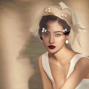 Sombrero de mujer con velo de jaula de pájaros para fiesta de boda Mariage Accessoirres Deco Pamelas Y Tocados Para Bodas - Product Image 3