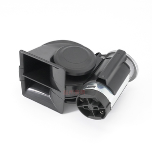 125dB không khí sừng Loud nhỏ gọn dual-tone điện không khí sừng xe máy 12V màu đen nhựa động cơ xe hơi âm thanh loa <span class=keywords><strong>tweeter</strong></span> KX-4007 - Product Image 4