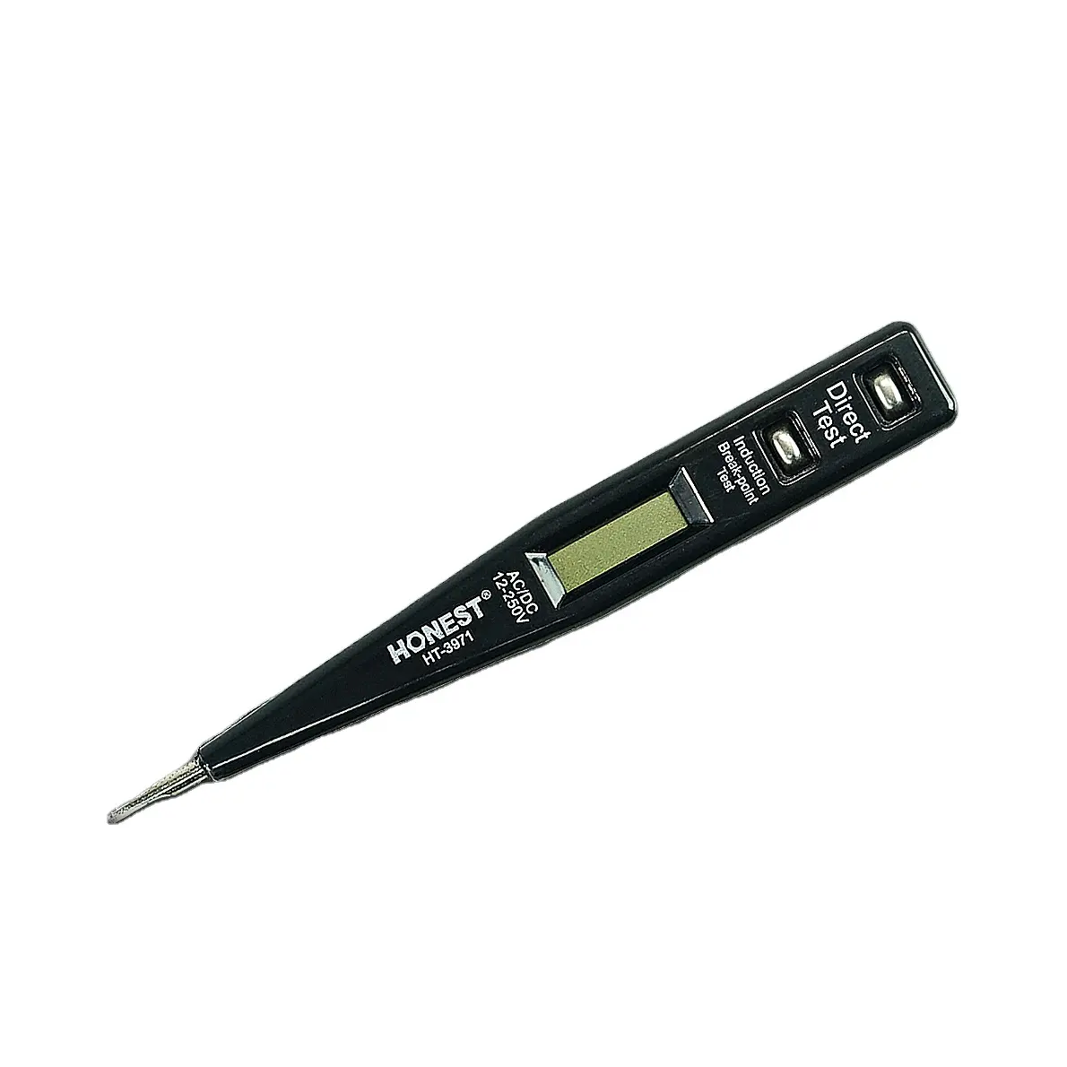 Amostra grátis 12-250V Rápido Direto & IndicationAC/DC Tensão Digital Tester Pen Com LED Alams & sem Bateria