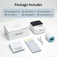 Petite imprimante thermique sans fil 58 mm, mini imprimante portable de 2 pouces, imprimante de codes-barres, imprimante de reçus, imprimante d'étiquettes POS