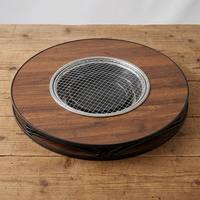 Mesa para Barbacoa, Parrilla de Acero Inoxidable Integrada, Mesa Portátil para Asar, Ideal para Campamentos, Picnics, Terrazas y Familias