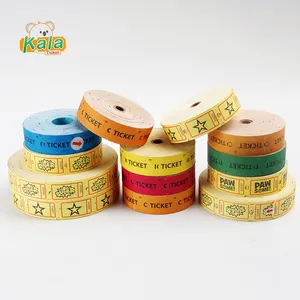 Rollo de boletos de rifa doble 2000 boletos por rollo boletos de rifa personalizados para fiestas de conciertos 2 "X 2"