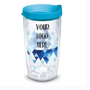 Vasos de Plástico de 16 oz con Logotipo Personalizado, Vasos Transparentes de Acrílico de Doble Pared para Beber Jugo, con Tapa y Pajita, Taza Transparente para Café DIY - Product Image 2