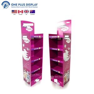 Étagère d'affichage en papier pour produits pour bébés, personnalisée, présentoir de sol en carton pour la vente au détail, pour lait en poudre, couches - Product Image 1