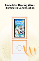 Máquina expendedora de helados Yunyin de autoservicio con pantalla táctil (32") y capacidad de 20-150 unidades, Wi-Fi/4G, para venta al por mayor