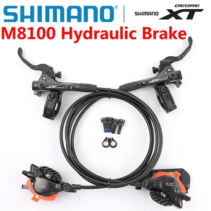 Ensemble de freins à disque hydrauliques <span class=keywords><strong>Shimano</strong></span> <span class=keywords><strong>SLX</strong></span> XT M6100 M7100 M8100 M6120 M7120 M8120 pour VTT, 2 ou 4 pistons, d'origine - Product Image 3