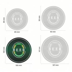 Sous-verres de réception de mariage, cadeaux de mariage, sous-verres en néoprène pour événements, sublimation par transfert thermique - Product Image 2