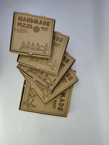 Cajas de Pizza Desechables y Compostables con Impresión Personalizada, Cajas de Pizza para Restaurantes de Alta Calidad al por Mayor, Embalaje de Alimentos de Papel Corrugado - Product Image 5
