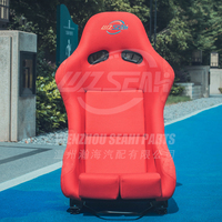 WZSEAHI siège baquet en fibre de verre brillant de couleur personnalisée siège de simulateur de course de voitures de sport