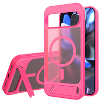 Béquille mate couverture arrière magnétique pour Google Pixel 9 Pro XL support magnétique accessoires de téléphone portable
