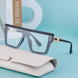 Lunettes de soleil style punk unisexe, monture carrée, verres PC UV400, noires, pour sports de plein air, mode, conduite, protection solaire - Product Image 1