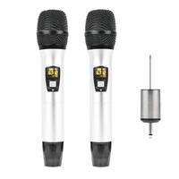 SURPASS SP-VMP14 Microphone sans fil VHF universel professionnel pour karaoké familial, récepteur portable, cardioïde, alliage d'aluminium