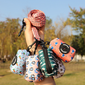 네오프렌 승화 인쇄 강아지 배변 봉투 홀더 캐리어 패브릭 애완견 배변 봉투 디스펜서 야외 산책용 - Product Image 5