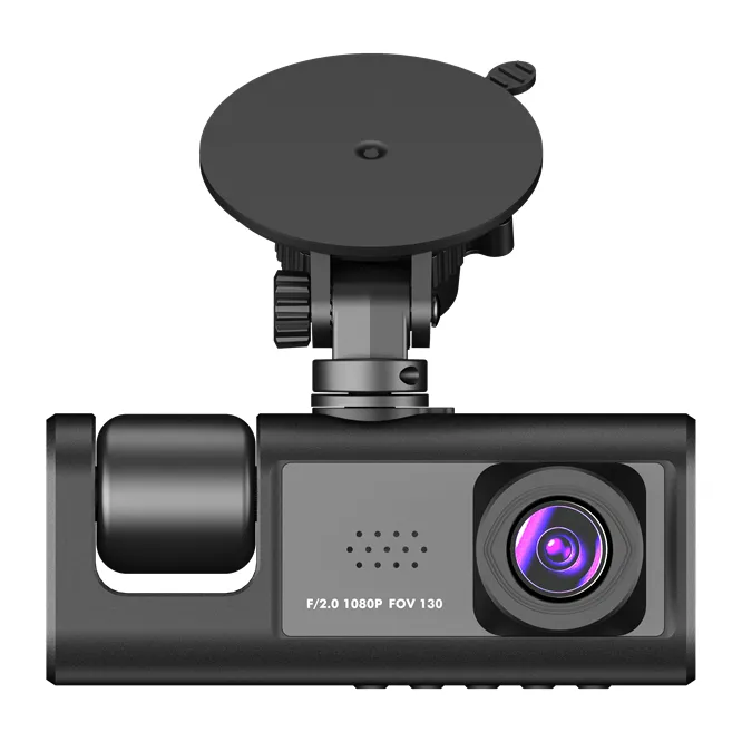 2.0 इंच 3 लेंस कार ब्लैक बॉक्स पानी का छींटा कैम Hd 1080p 120 डिग्री चौड़े कोण कार कैमरा Dvr वीडियो रिकॉर्डर Dashcam