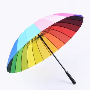 Populaire Speciale Rainbow Spiral Fancy Rechte Paraplu