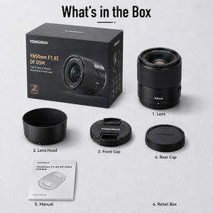 Yongnuo YN เลนส์ Df DSM F1.8Z 50มม. สำหรับ <span class=keywords><strong>Nikon</strong></span> <span class=keywords><strong>Z</strong></span> Mount ฟูลเฟรมออโต้โฟกัสเลนส์ถ่ายภาพบุคคลมาตรฐานสำหรับกล้องมิเรอร์เลส - Product Image 6