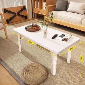 <span class=keywords><strong>Table</strong></span> à manger en plastique pliante portable Design carré simple pour une utilisation intérieure et extérieure pour le ménage et le café - Product Image 5