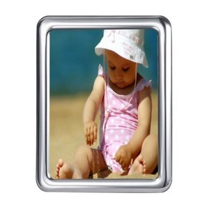 Ortensia personalizzabile cornice per foto 4x6 quadrati in metallo e pietra con Logo lucido confezione regalo inclusa - Product Image 1