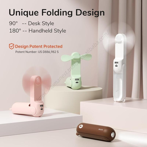 Ventilador de Mano Portátil Mini, 3 en 1, Plegable, Recargable por USB, Personal, Bonito y Pequeño, Venta al Por Mayor - Product Image 3