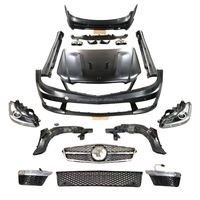 Pour Mercedes Classe C W204 Mise à niveau C63 Kit de carrosserie pour 07-2014 Améliore les véhicules C180 C200 C260 C300 avec caractéristiques AMG