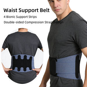 Soporte <span class=keywords><strong>Lumbar</strong></span> Ajustable de Nailon Transpirable 2026, Protector de Cintura <span class=keywords><strong>con</strong></span> Correas Cómodas - Product Image 2