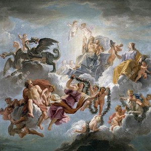 Visita la Francia: Riproduzioni su tela di dipinti <span class=keywords><strong>famosi</strong></span> del XVIII secolo, tra cui quelli di Joseph Karabakh, Classici della Corte - Product Image 4
