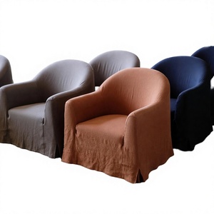 Sillón Individual Moderno de Madera Naranja <span class=keywords><strong>con</strong></span> <span class=keywords><strong>Ruedas</strong></span>, <span class=keywords><strong>Reclinable</strong></span> y Cómodo, para Sala de Estar, Comedor o Bar - Product Image 3