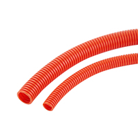 Conduit en PVC flexible résistant aux produits chimiques, homologué AS/NZS 2053 V0, résistant au feu, orange, résistant aux UV, tuyau ondulé pour câbles extérieurs