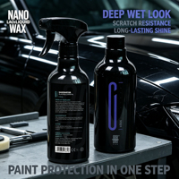 Vente en gros de cire liquide cristalline nanoplastifiée 500 ml, revêtement de peinture automobile nano amphibie sèche et humide, spray C-16