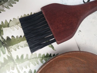 Ensemble bol et pinceau à teinture pour cheveux en bambou à long manche, bol de mélange de couleur pour salon, pinceau de teinture, outils de coloration, durable, rond