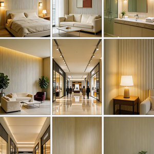 Paneles de Pared WPC Más Vendidos, Tamaño 152*2800/3000mm, Color Seleccionable, Impermeables, Fácil Instalación para Decoración del Hogar y Comercial - Product Image 6