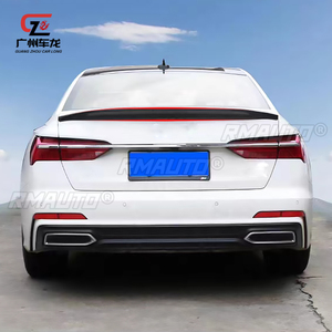 Aileron arrière de voiture pour A6 A6L C8 2019 2020 2021 2022 2023 Kit carrosserie en fibre de carbone, séparateur, diffuseur, aileron de coffre arrière, accessoire - Product Image 3