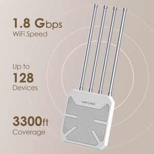 WAVLINK Outdoor <span class=keywords><strong>WiFi</strong></span> 6 Mesh Router Punto DE ACCESO <span class=keywords><strong>WiFi</strong></span> de largo alcance con PoE, amplificador de señal de extensor <span class=keywords><strong>WiFi</strong></span> para Starlink Garage Hotel - Product Image 2