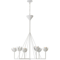 Lustre suspendu en métal au Design moderne de fleur, abat-jour de décoration de plafond