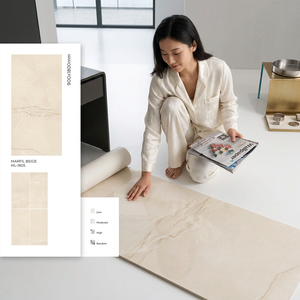 Prisma Bronze 900x1800 mm 9 mm Thick Polished Porcelain Slabs Marble Look Tiles For Bathroom And Flooring - Product Image 2
