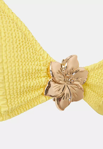 Costume da Bagno Personalizzato Brasiliano per Ragazze, Bikini Micro Estremo a 2 Pezzi, Giallo Brillante - Product Image 5