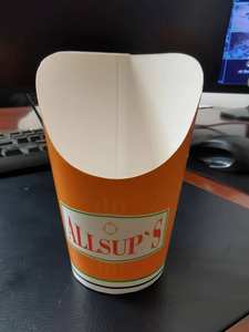 Vente en gros Manchon pour tasse à café en papier artisanal imprimé personnalisé biodégradable jetable pour frites et vin pour le service de boissons - Product Image 5