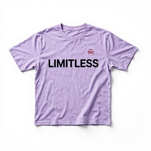 T-shirt à manches courtes, col rond, imprimé sans limites sur le devant, respirant, coupe classique, tissu jersey décontracté - Product Image 1