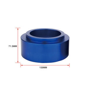 แผ่นรองยกอะลูมิเนียมสีน้ำเงินสำหรับ Toyota FJ Cruiser 1 คู่ ชุดแผ่นรองโช้คอัพหลัง - Product Image 2