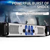 Amplificateur de puissance professionnel Depusheng CA9 haute puissance 750W, audio stéréo, karaoké, DJ, mixeur BT, égaliseur avec USB/SD/FM/BT