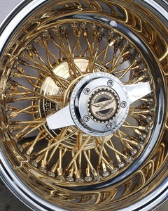 Cerchi in Acciaio Low Rider all'Ingrosso, Set da 4 Pezzi, Oro, Design Standard Invertito, 13-22 Pollici, Multirazza, Ruote <span class=keywords><strong>di</strong></span> Lusso per Auto Classiche - Product Image 4