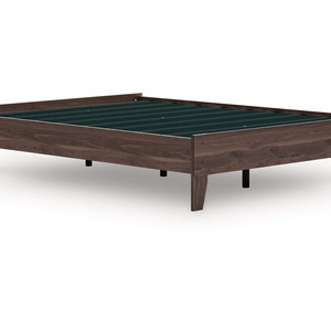 โครงเตียงไม้เนื้อแข็งแบบมินิมอล สีเข้ม แข็งแรง ทนทาน ปรับระดับได้ แกะสลักด้วยมือ ประหยัดพื้นที่  ปรับแต่งสีได้ สำหรับห้องนั่งเล่น - Product Image 5